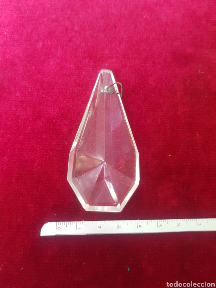 Antig&uuml;edades: Antiguo gran cristal de l&aacute;mpara - Foto 2