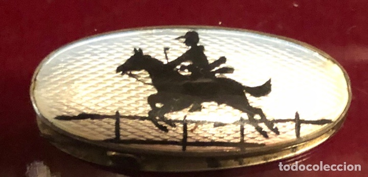 Antig&uuml;edades: Pinza de plata y esmalte - Foto 1