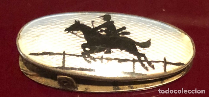 Antig&uuml;edades: Pinza de plata y esmalte - Foto 2