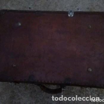 Antig&uuml;edades: Maleta Antigua de Piel - Foto 3