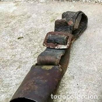 Antig&uuml;edades: Antiguo Cencerro con Badajo de Madera - Foto 1