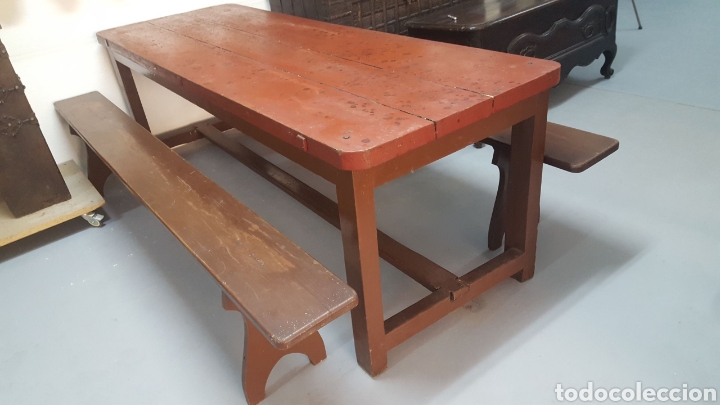 Antig&uuml;edades: Mesa de granja. - Foto 1