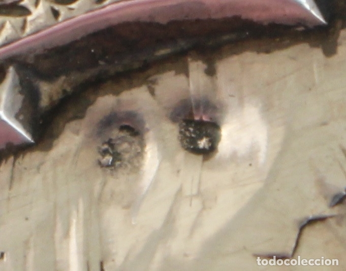 Antig&uuml;edades: virgencita relieve en plata de ley - Foto 6