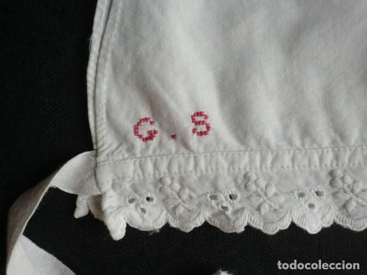 Antig&uuml;edades: Antiguo gorro para dormir o para cocinera - Foto 2