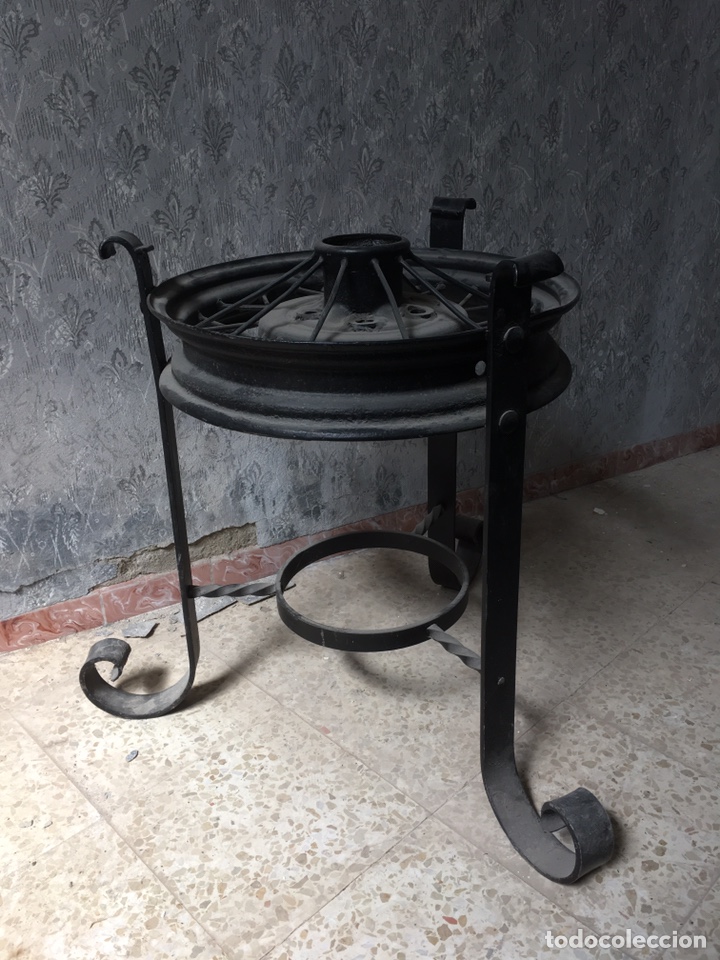 Antig&uuml;edades: MESA RUEDA HIERRO - Foto 4