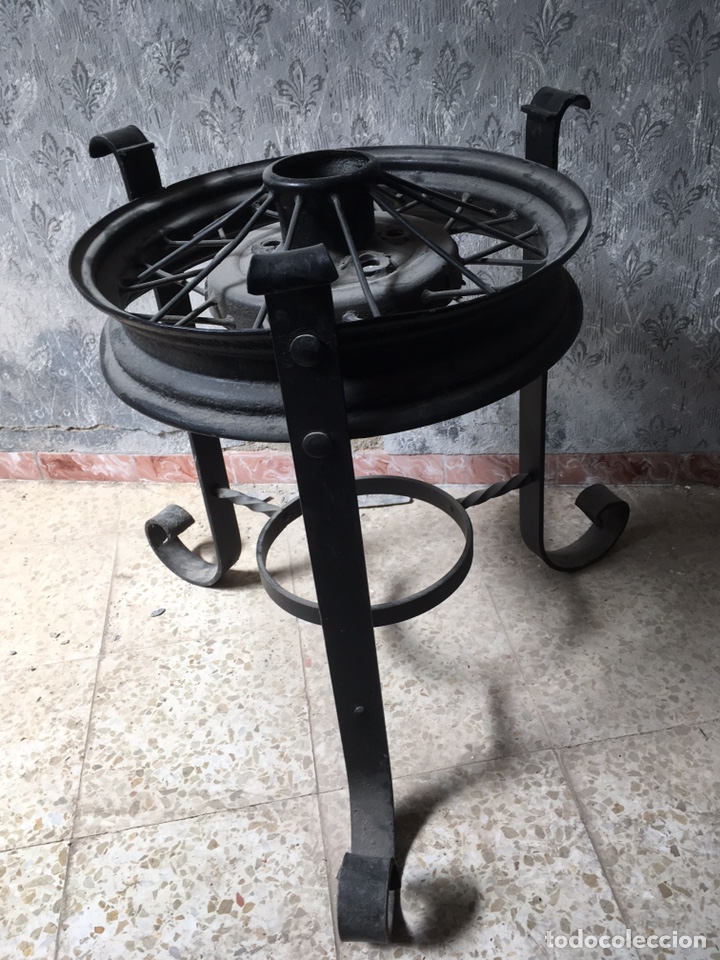 Antig&uuml;edades: MESA RUEDA HIERRO - Foto 6