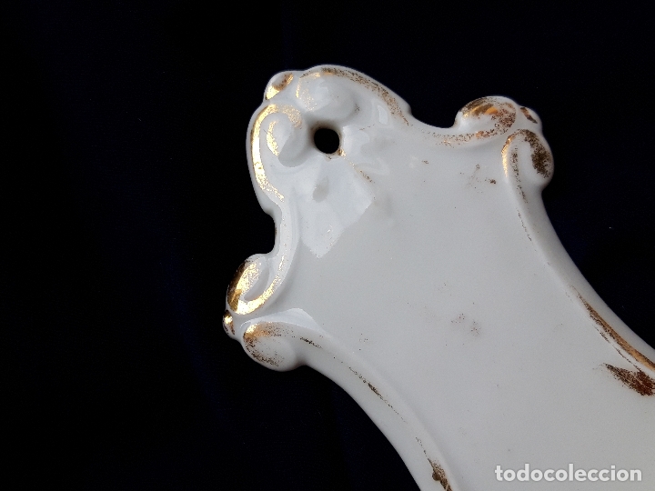 Antig&uuml;edades: Benditera porcelana de Paris XIX - Foto 2