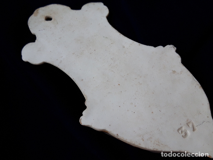 Antig&uuml;edades: Benditera porcelana de Paris XIX - Foto 3