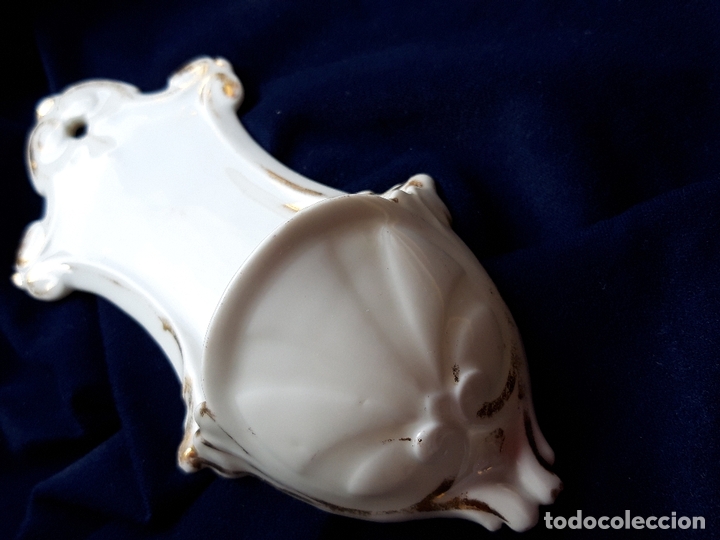 Antig&uuml;edades: Benditera porcelana de Paris XIX - Foto 4