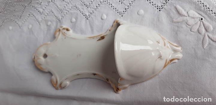 Antig&uuml;edades: Benditera porcelana de Paris XIX - Foto 8