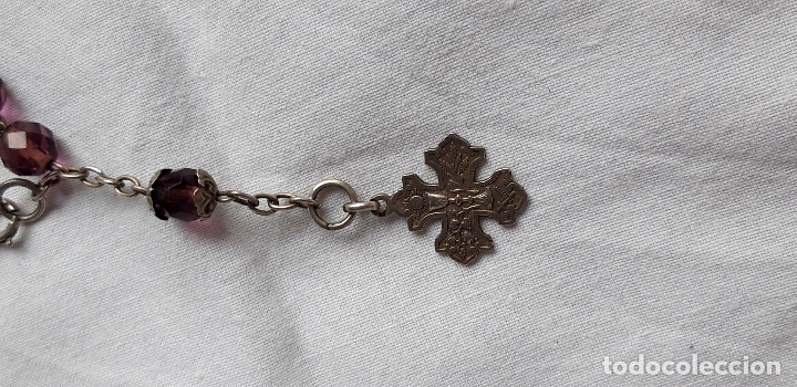 Antig&uuml;edades: Pulsera rosario plata - Foto 7