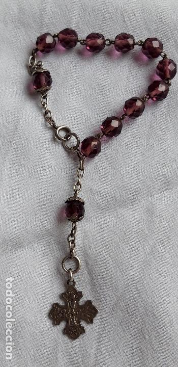 Antig&uuml;edades: Pulsera rosario plata - Foto 10