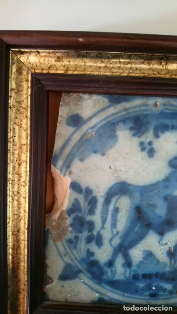 Antig&uuml;edades: Azulejo con toro. - Foto 19