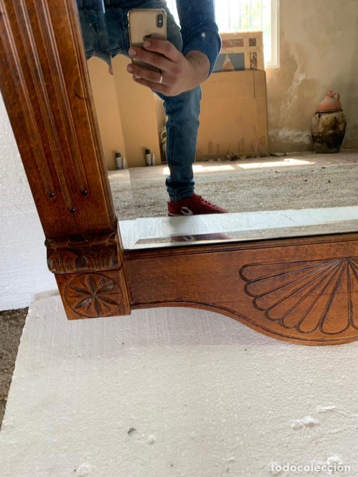 Antig&uuml;edades: ESPEJO TALLADO DE MADERA - Foto 4