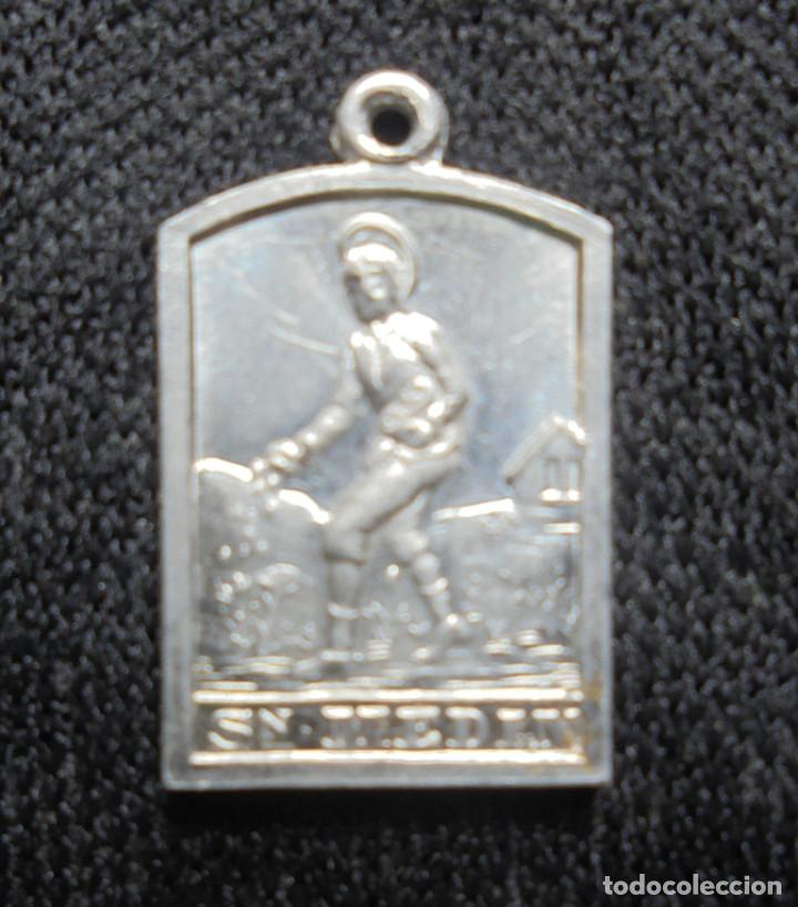 Antig&uuml;edades: Medalla aluminio San Medin - Foto 1