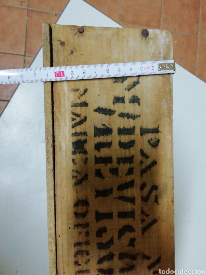 Antig&uuml;edades: Caja de madera para pasas moscatel - Foto 5