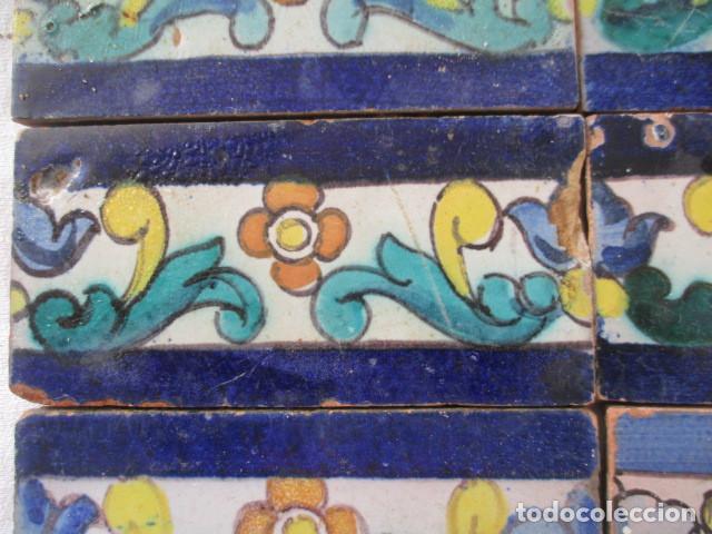Antig&uuml;edades: Cenefas azulejos pintados - Foto 2