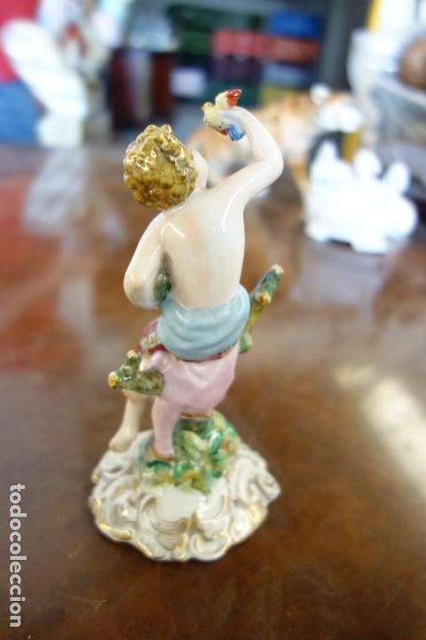Antig&uuml;edades: Ni&ntilde;o con pajarito y nido. - Foto 3