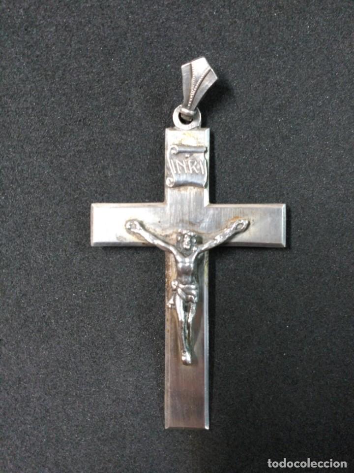Antig&uuml;edades: CRUZ DE PLATA. COLGANTE - Foto 2