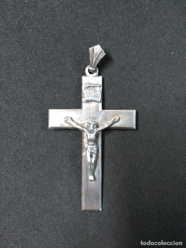 Antig&uuml;edades: CRUZ DE PLATA. COLGANTE - Foto 3
