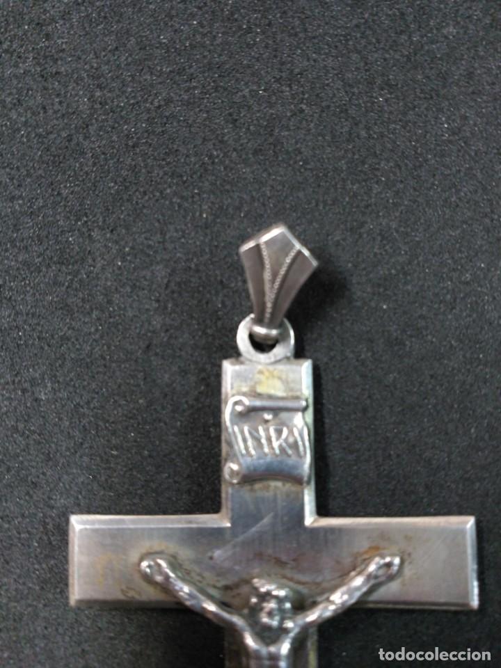 Antig&uuml;edades: CRUZ DE PLATA. COLGANTE - Foto 4