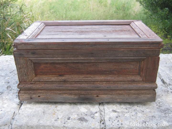 Antig&uuml;edades: 56 cm - caja rustica madera - industrial - Foto 11