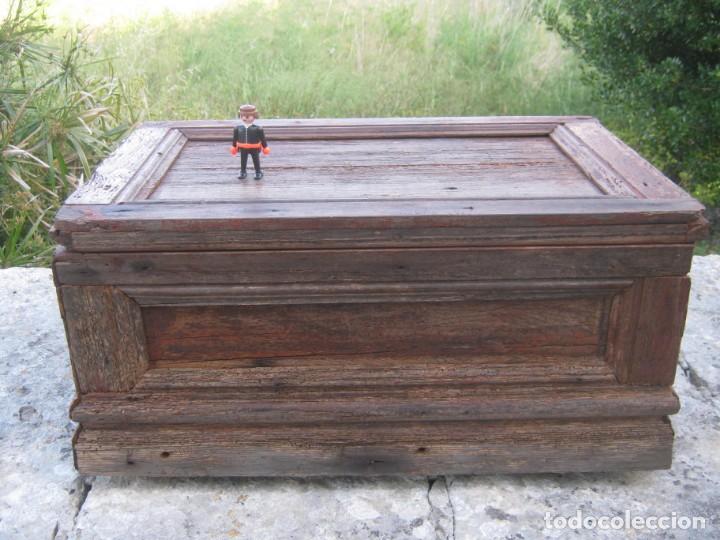 Antig&uuml;edades: 56 cm - caja rustica madera - industrial - Foto 2