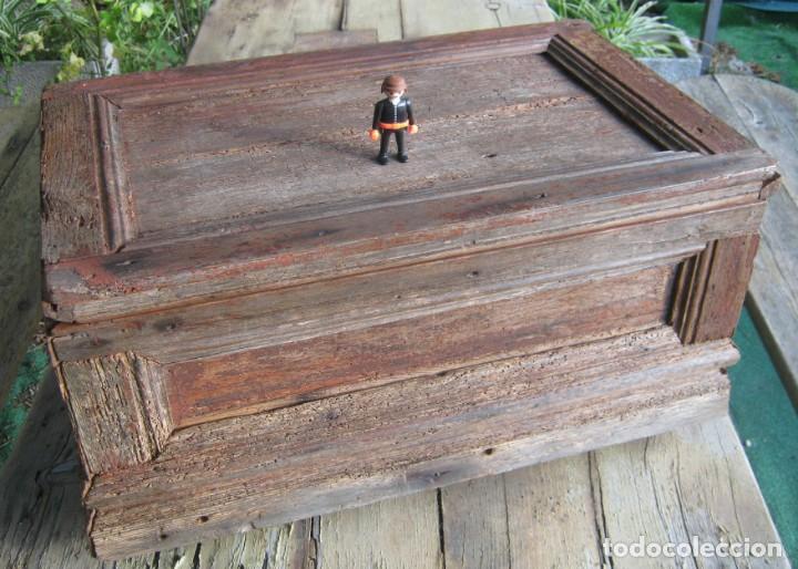 Antig&uuml;edades: 56 cm - caja rustica madera - industrial - Foto 1