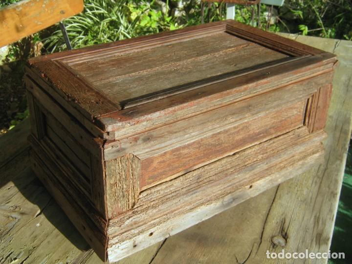 Antig&uuml;edades: 56 cm - caja rustica madera - industrial - Foto 5
