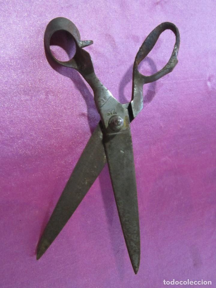 Antig&uuml;edades: TIJERAS DE SASTRE TAMA&Ntilde;O GRANDE 32 CM. DE LARGA CAR