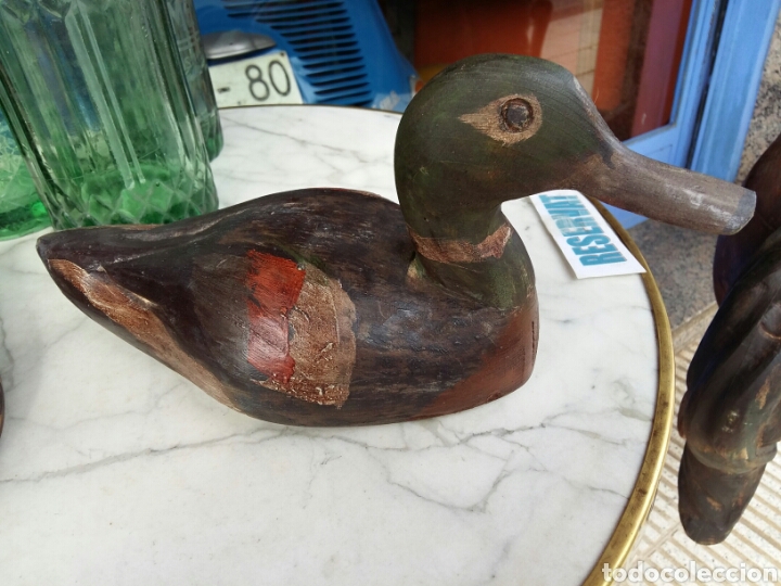 Antig&uuml;edades: Pato de madera grande - Foto 2