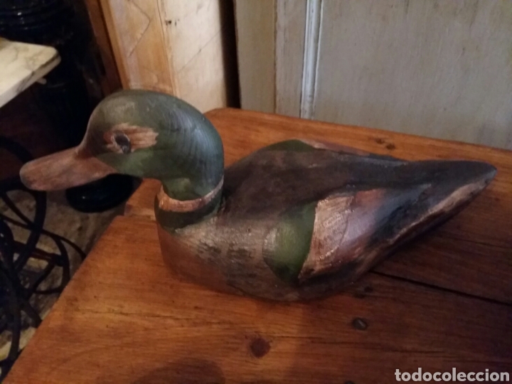 Antig&uuml;edades: Pato de madera grande - Foto 3
