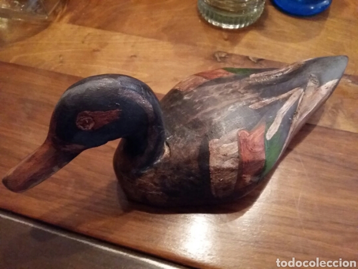 Antig&uuml;edades: Pato de madera grande - Foto 4