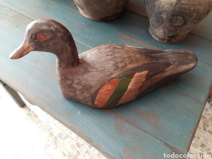 Antig&uuml;edades: Pato de madera grande - Foto 5