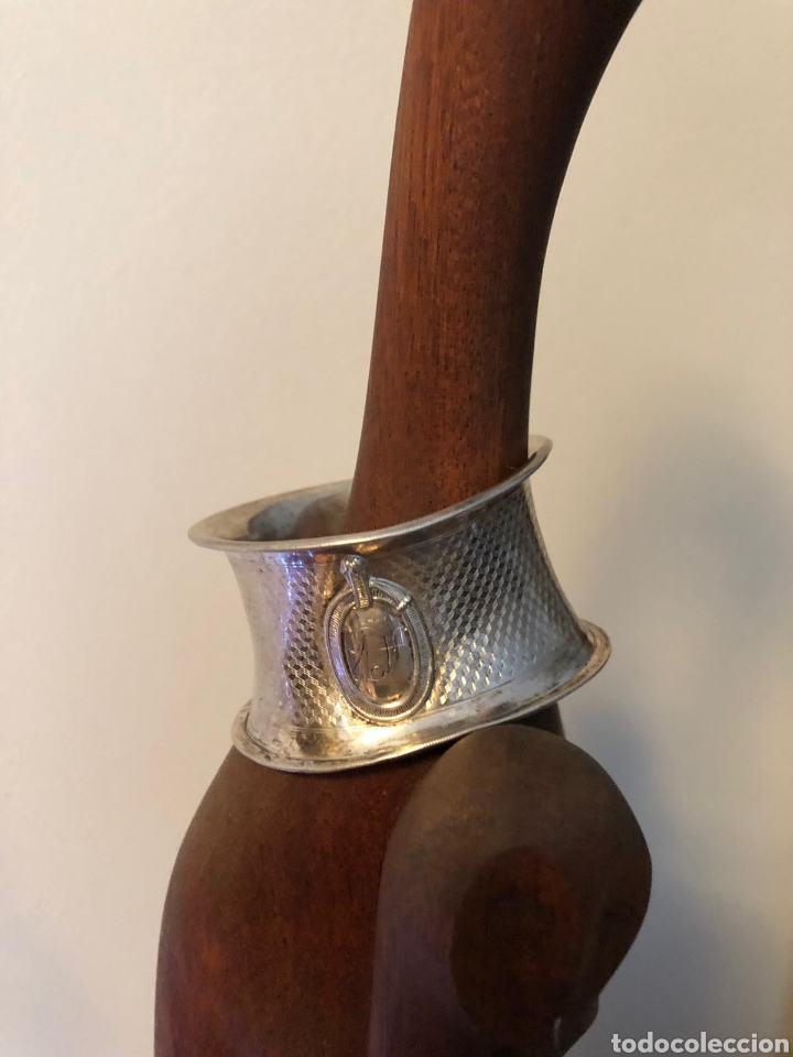 Antig&uuml;edades: Servilletero de plata antiguo - Foto 1