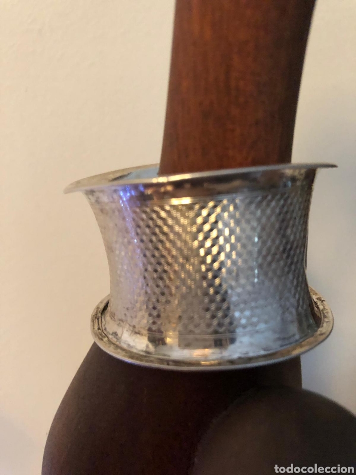 Antig&uuml;edades: Servilletero de plata antiguo - Foto 3