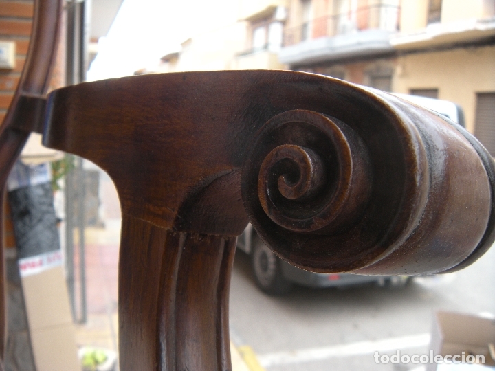 Antig&uuml;edades: SILL&Oacute;N DE CAOBA - Foto 3
