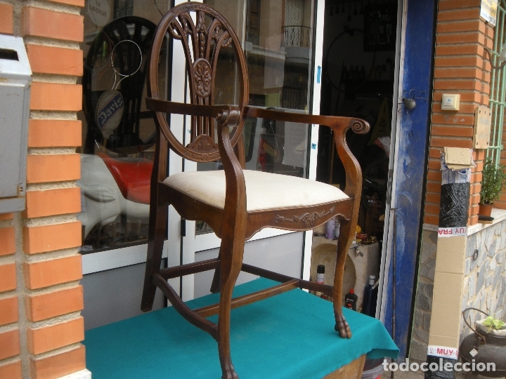 Antig&uuml;edades: SILL&Oacute;N DE CAOBA - Foto 1