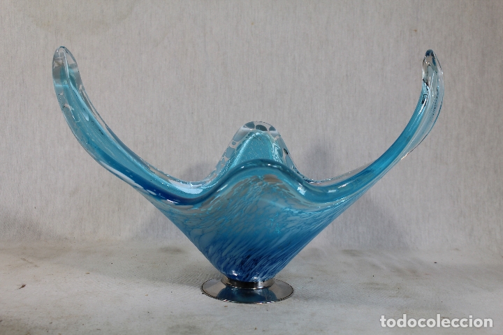 Antig&uuml;edades: centro de mesa frutero en cristal de murano - Foto 5