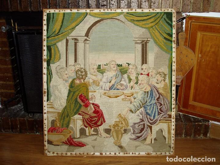 Antig&uuml;edades: Tapiz antiguo La Sagrada Cena - Foto 1
