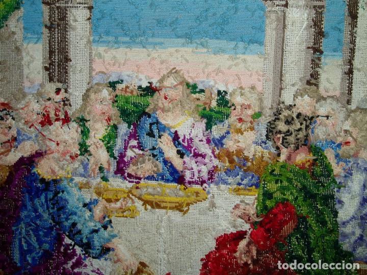 Antig&uuml;edades: Tapiz antiguo La Sagrada Cena - Foto 6