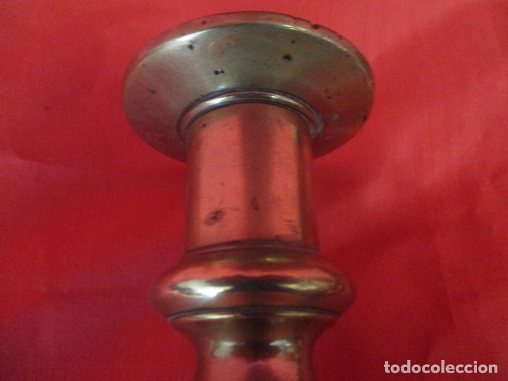 Antig&uuml;edades: Pareja candelabros XVIII - Foto 3