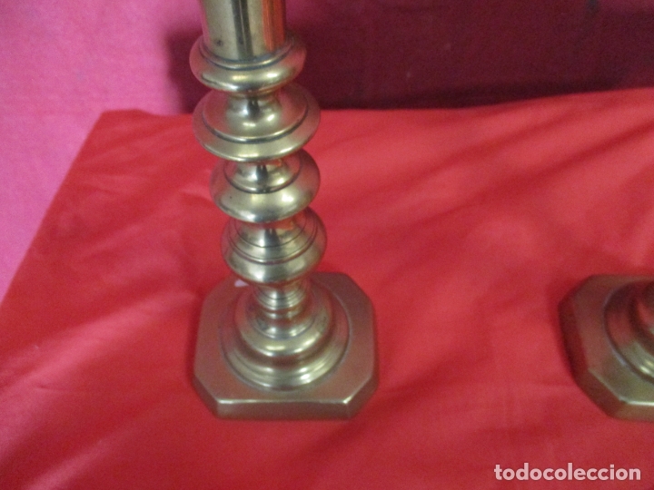 Antig&uuml;edades: Pareja candelabros XVIII - Foto 5
