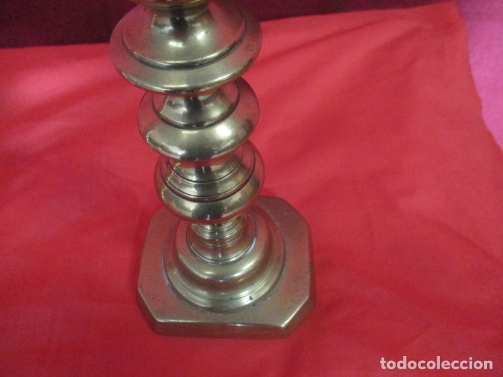 Antig&uuml;edades: Pareja candelabros XVIII - Foto 6