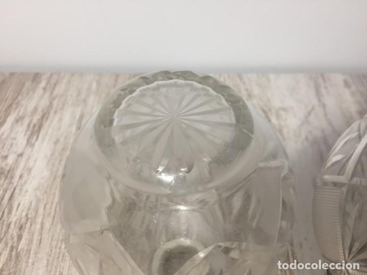 Antig&uuml;edades: LICORERAS CRISTAL PRENSADO Y PLATA - Foto 12