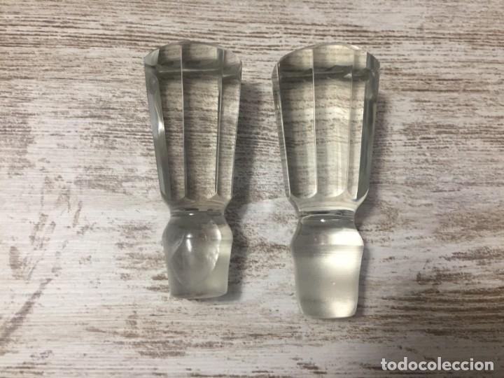 Antig&uuml;edades: LICORERAS CRISTAL PRENSADO Y PLATA - Foto 13