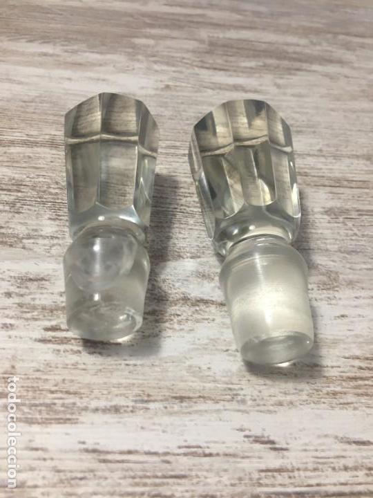 Antig&uuml;edades: LICORERAS CRISTAL PRENSADO Y PLATA - Foto 14