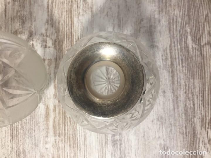 Antig&uuml;edades: LICORERAS CRISTAL PRENSADO Y PLATA - Foto 17