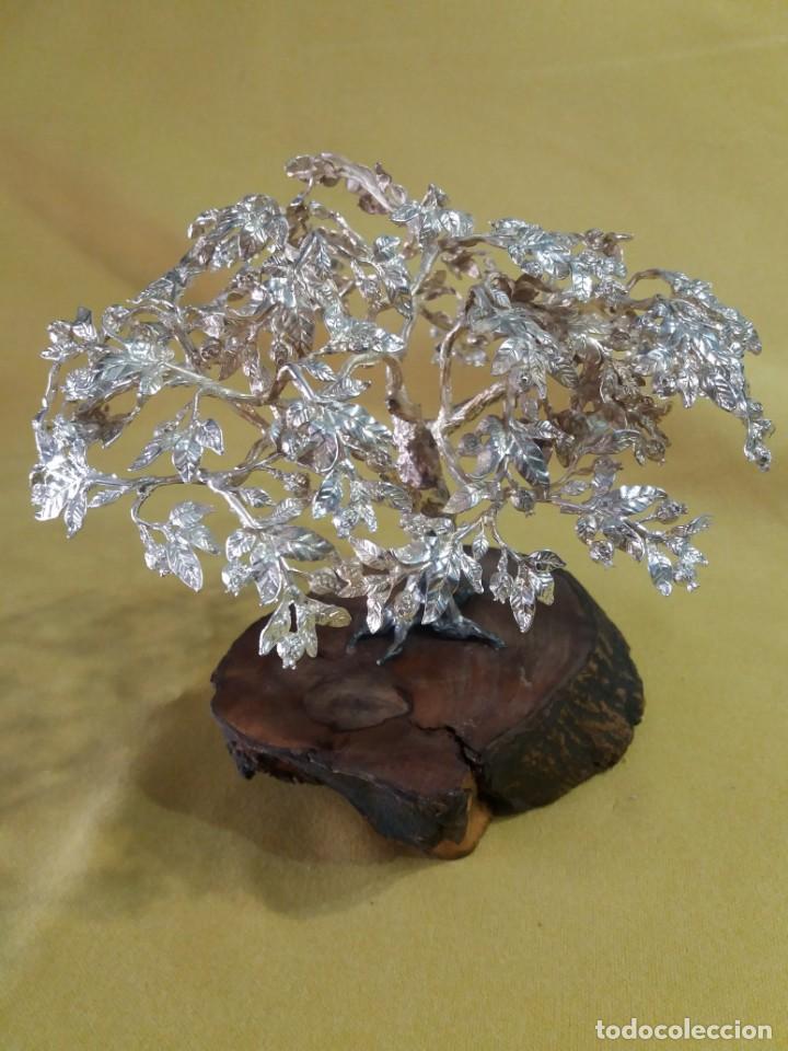 Antig&uuml;edades: &Aacute;RBOL PLATA SOBRE MADERA - Foto 5