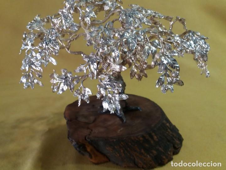 Antig&uuml;edades: &Aacute;RBOL PLATA SOBRE MADERA - Foto 3